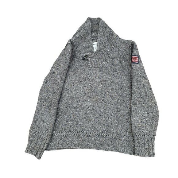 VINTAGE Wool True Religion Sweater XL Gray - Picture 2 of 9